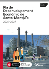 Portada del Pla de Desenvolupament Econòmic de Sants-Montjuïc 2024-2027